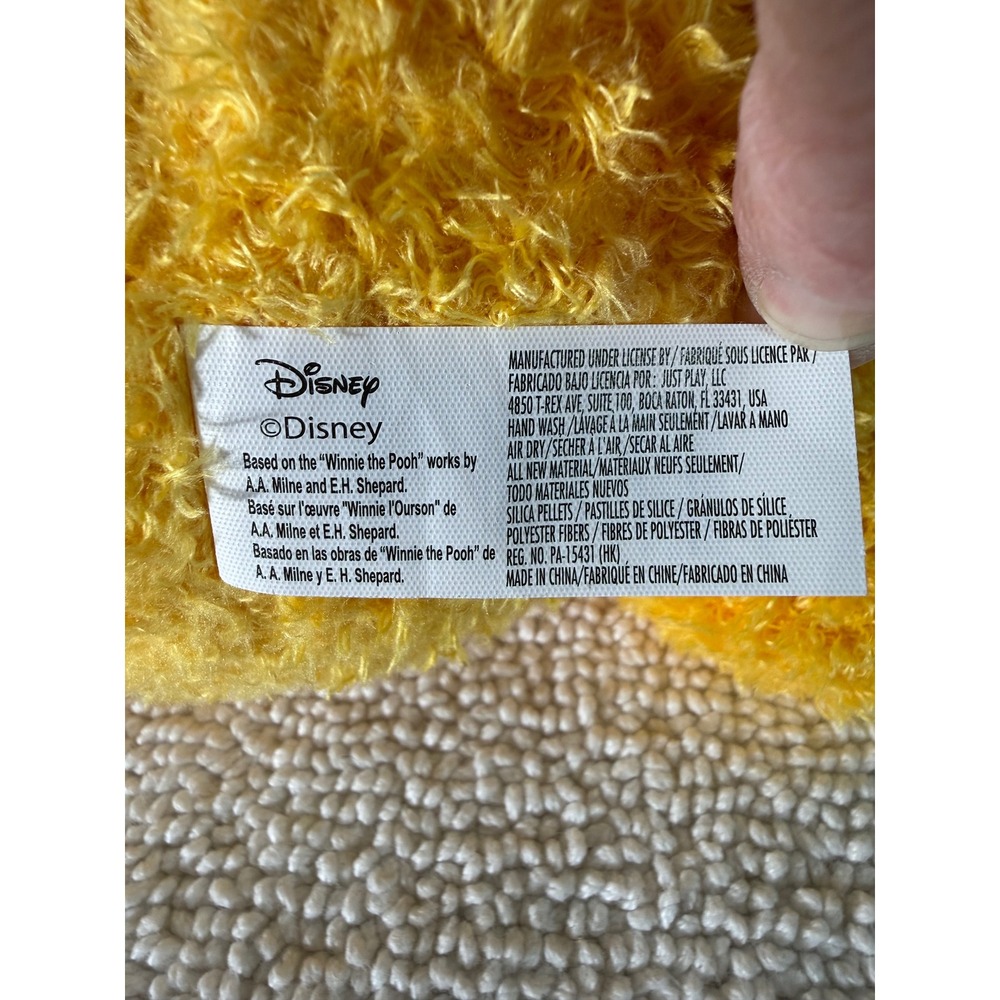 Disney Winnie the Pooh Weighted Plush Toy Red Shirt Stuffed Animal New with Tags - Picture 5 of 8